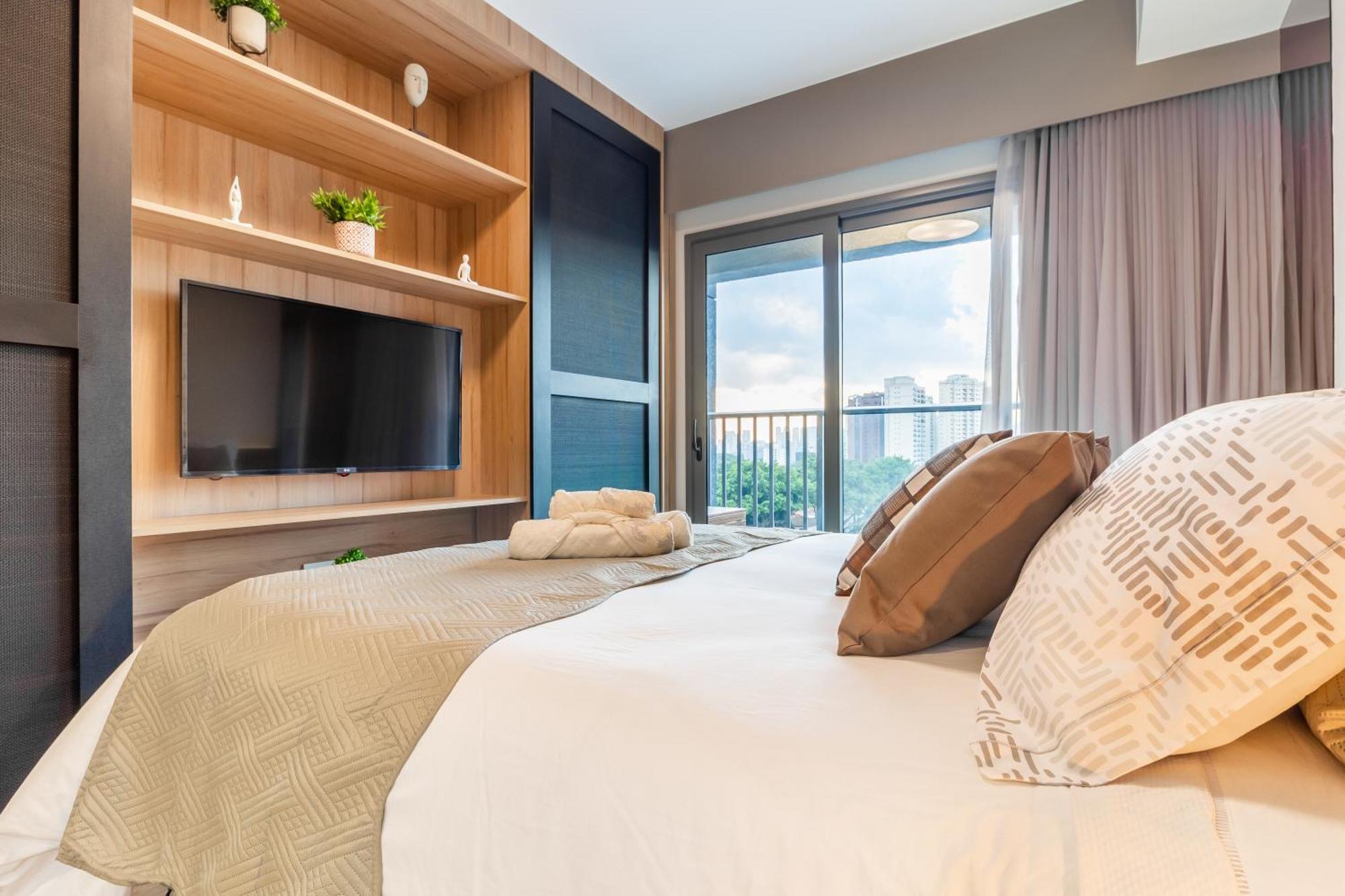 Studios No Melhor Ponto De Moema Garagem Lazer E Metro Perto Wifi Gratis เซาเปาโล ภายนอก รูปภาพ